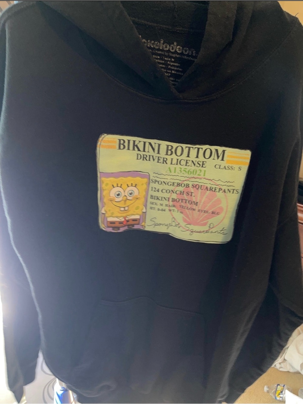 SpongeBob SquarePants Hoodie = Size Kids Medium